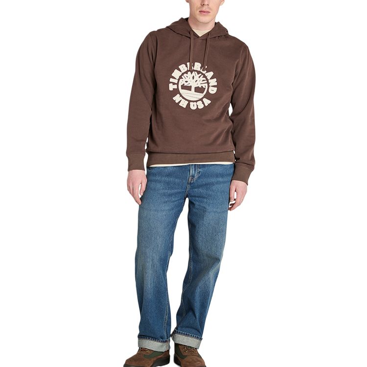 Timberland Color Block Warm Hooded Pullover Sweatshirt Men tops A6NKK-243