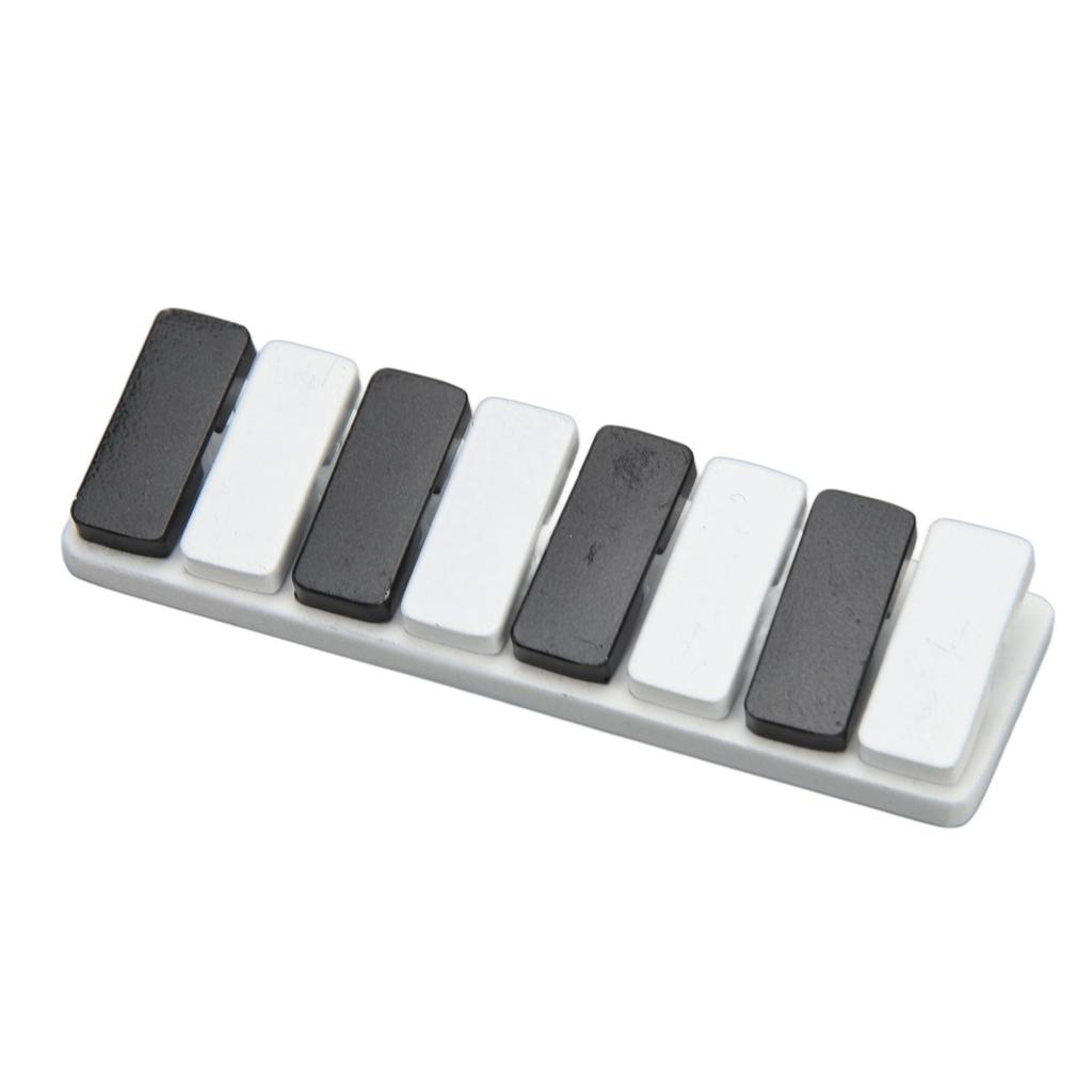 Piano Key Haptic Clicker Toy Zinc Alloy Adult Portable ADHD Slider Anxiety Stress Relief Toy