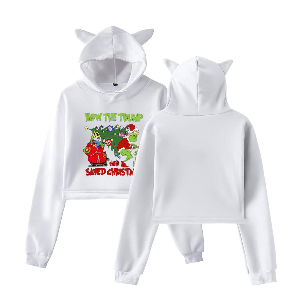 Women's Fashionable Casual Long Sleeve Hooded Printed Sweatshirt