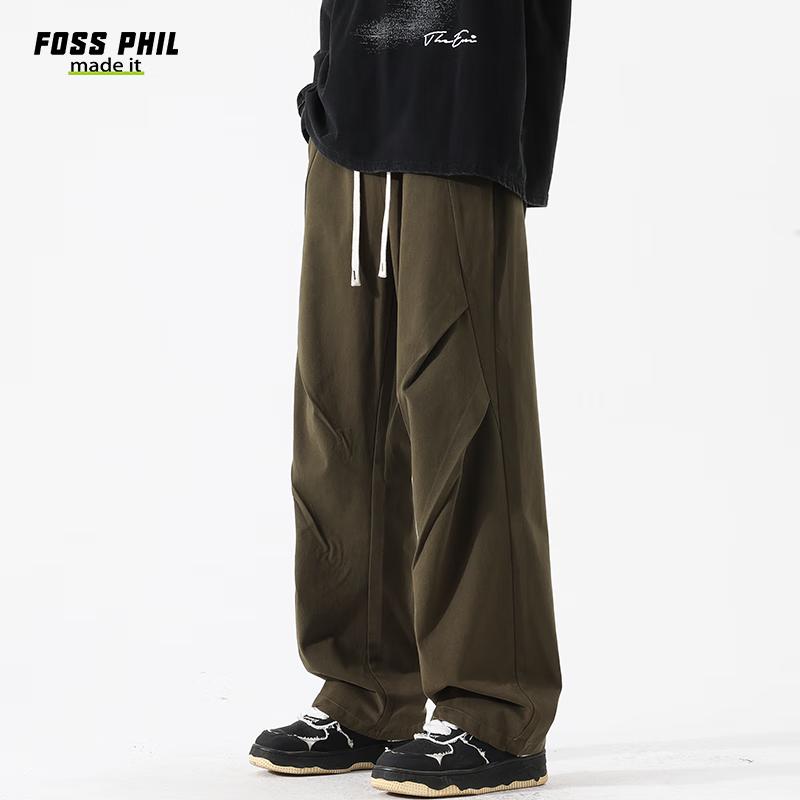 Foss Phil Men's Autumn/Winter Loose Cotton Cargo Pants