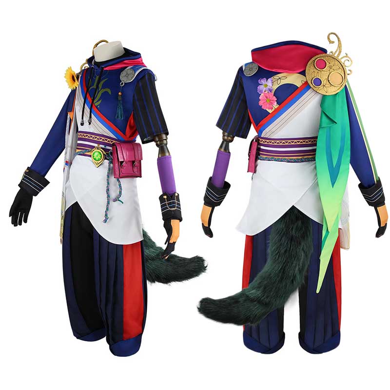 Tighnari Cosplay Costume Kostüm Halloween Karneval Outfits Ears Tail Wig For Comic Con