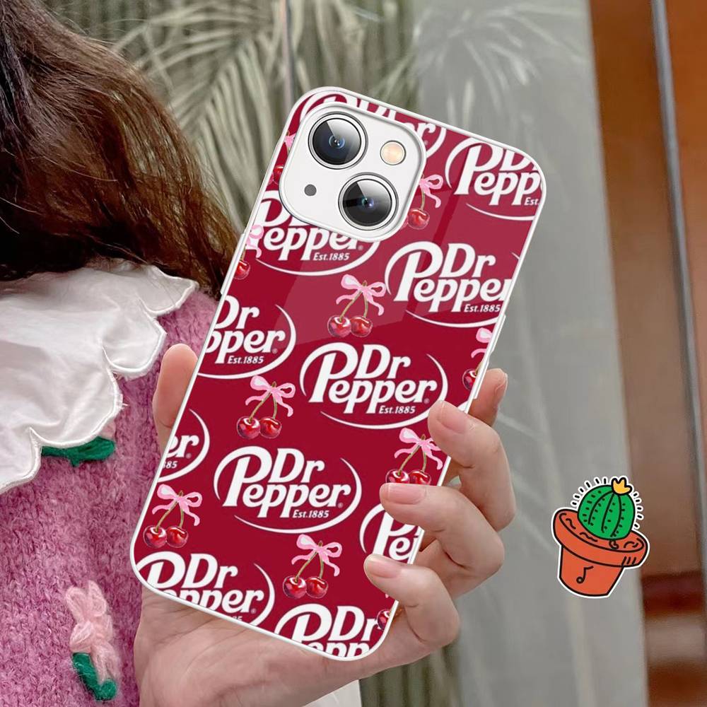 

Soft Drink Brand Dr Pepper Tempered Glass For Iphone 14 13 12 11 Pro Mini XS MAX 14Plus X XS XR Fundas iphone 12