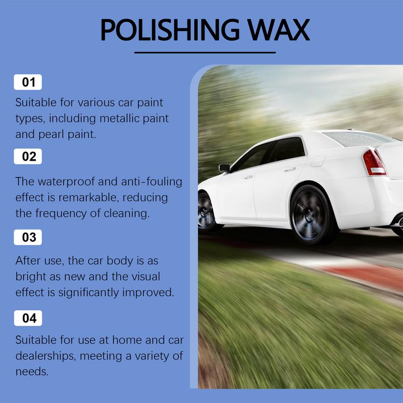 Car Polish Wax Car Paint Refine Wax 100g Automotive Scratch Removal With Sponge Repair Paste For Paint Care