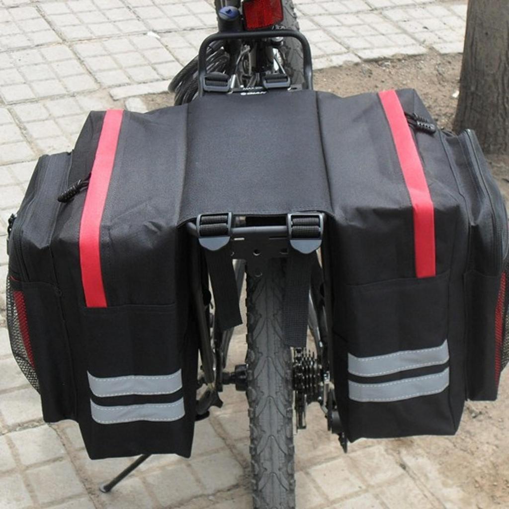 Bike Rear Rack Pannier Bag Easy to Install for Everyday Rides