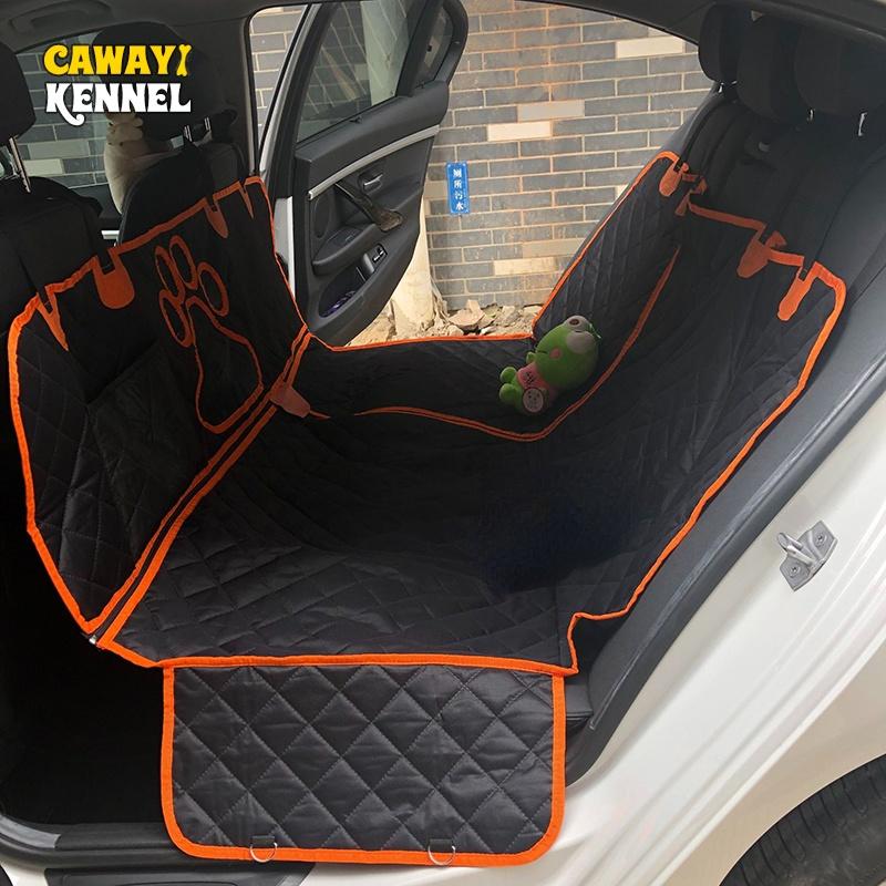 

CAWAYI KENNEL чехол на автомобильное сиденье для собак, 100% водонепроницаемый дорожный коврик для домашних животных, дорожный коврик для заднего сиденья автомобиля, подушка для автомобильного сиденья для домашних животных