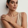 Geometric Fan Tassel Pendant Necklace in 18k Gold Plated Stainless Steel - Modern European & American Design