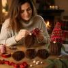 Accesorii handmade pentru păpuși spiriduși 3 buc. Barbe DIY pentru spiriduși cu nasuri din bilă de lemn, Barbă de pluș, Barbă pufoasă pentru pitici din blană artificială Set de decorațiuni de Crăciun