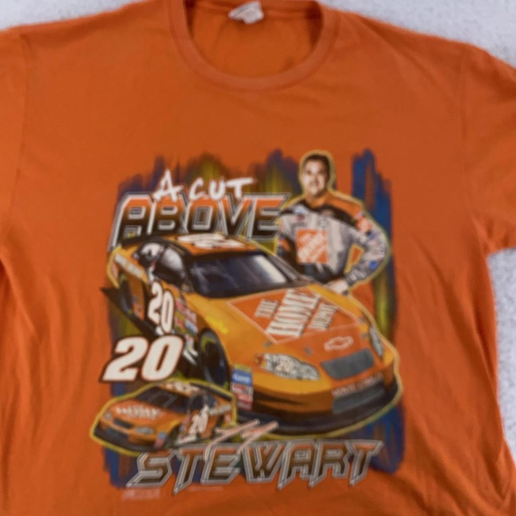 Vintage 2003 Tony Stewart Shirt Mens XL NASCAR Racing Home Depot Chase 00s