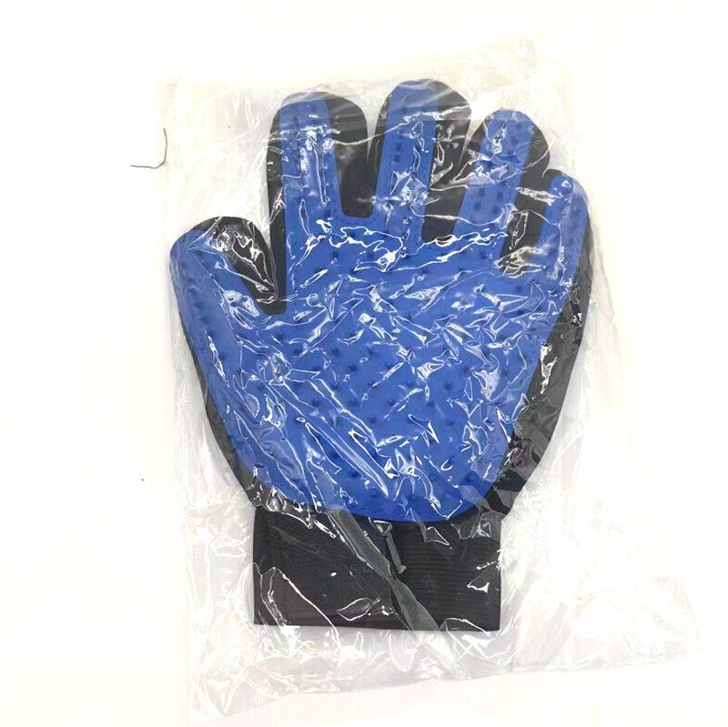 

Силиконовые перчатки для груминга кошек и собак с расческой для удаления шерсти – Инструмент для массажа и купания питомцев Single