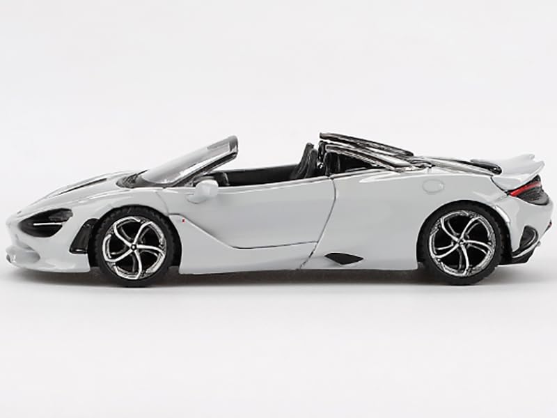 MINI GT Scale McLaren 750S Spider Cirrus Grey Finished Model 1/64 (Left-Hand Drive) MGT00973-BL