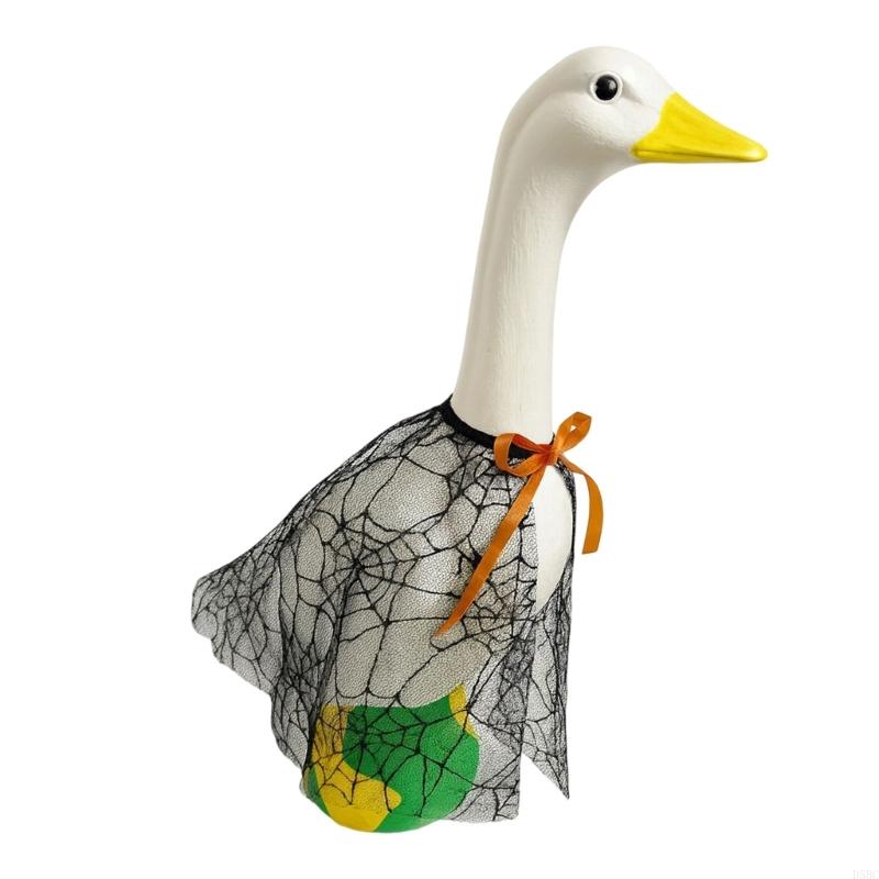 Festival Black Lace Capes Porch Geese Decoration For Halloween Party Themes