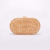 New Women's Bag Fashion Rattan Evening Wedding Acrylic Clutch Shoulder Crossbody Bags 2025 Luxury Woman Items Knit