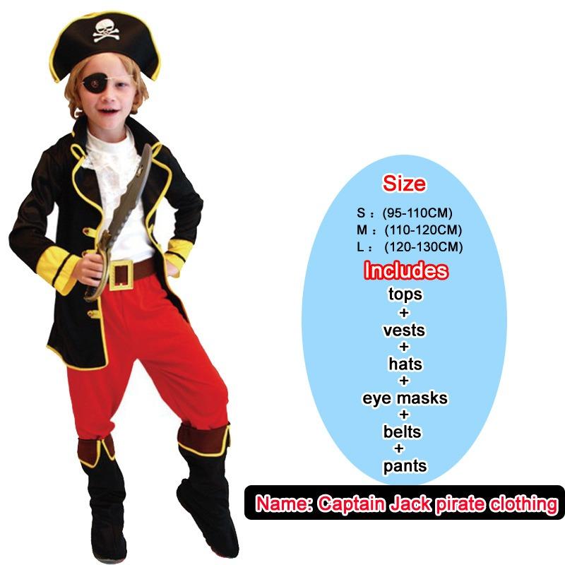 Children's Pirate Costume Costume Pirates of the Caribbean, Captain Jack Costume Cosplay Party