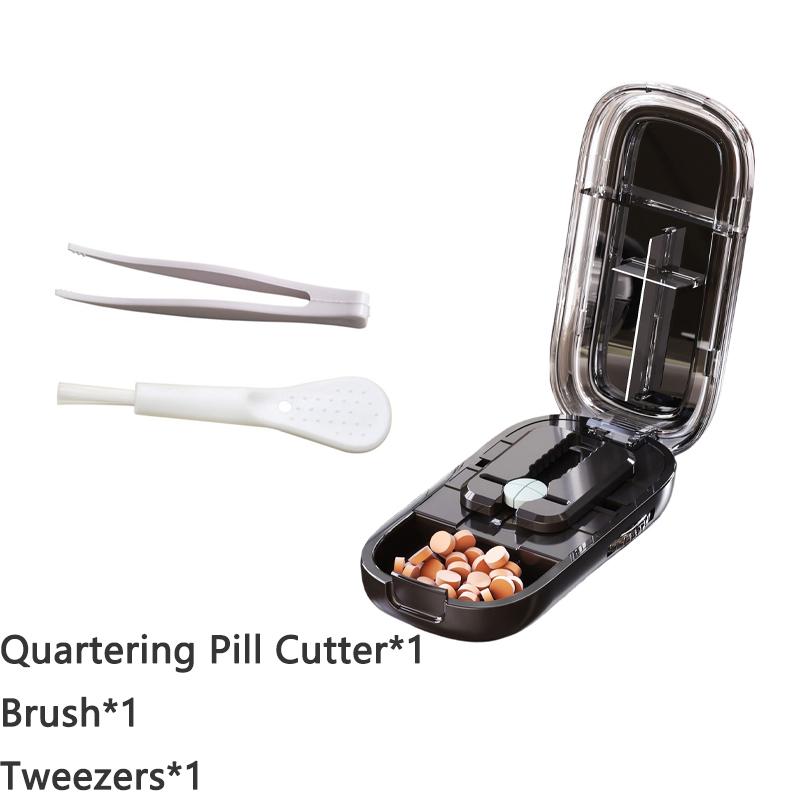 PillenSchneider Mit Unsichtbarer Aufbewahrungsbox Tragbar 2 In 1 Mini MedikamentenTablette Medizin Klein Kleine Medizinbox Gesundheitswesen Pillen Etui