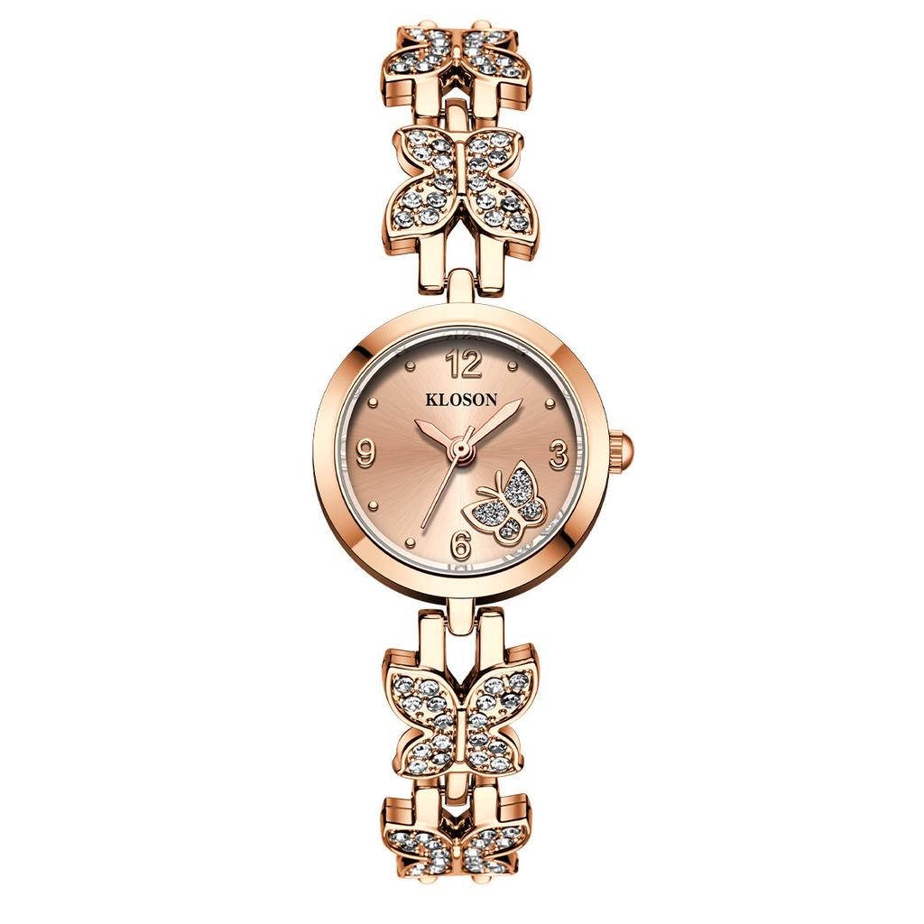 Schmetterlingsuhr Damen Leichter Luxus Nische Exquisit Mode High-End Armband Pendeln Vielseitig Temperament Quarz Uhr