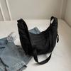 2024 NEW Dumpling Bags Nylon Bag for Girl Student Solid Color Fashion Shoulder Bags Crossbody Bag