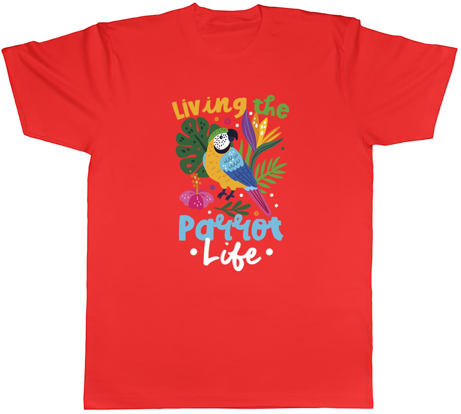 Funny Living the Parrot Life Unisexs TShirt Tee Gift Top S