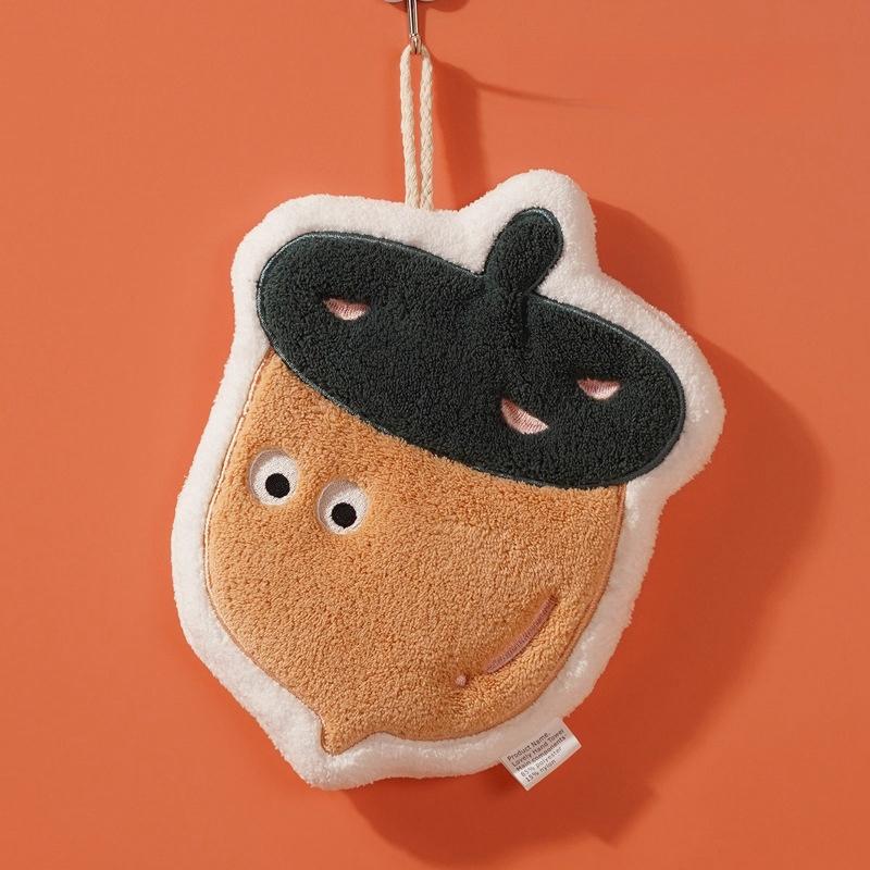 

Полотенце для рук с рисунком из мультфильма, подвесное, прочное, впитывающее, кухонное, толстое, быстросохнущее, полотенце из кораллового флиса, детское полотенце для рук