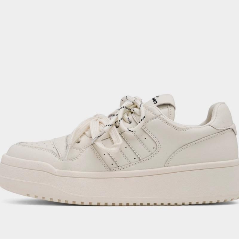 Cowhide version~ leather board shoes women's new autumn and winter retro sports and leisure shoes versatile warm little white shoes