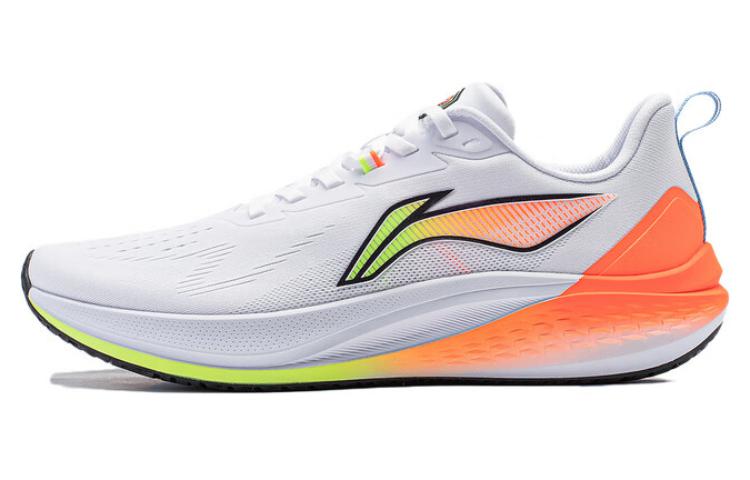 Li Ning Red Hare 7 Амортизирующие Скользкие Легкие Низкие Марафонские Беговые Кроссовки Мужские Белые ARPU003-2 42