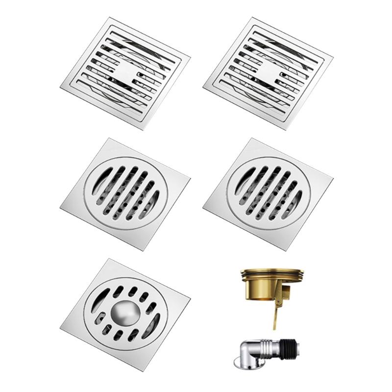 Practical Sturdy Stainless Steel Floor Drain Set with Strong Filtration Bathroom Accessory for Household Daily Use