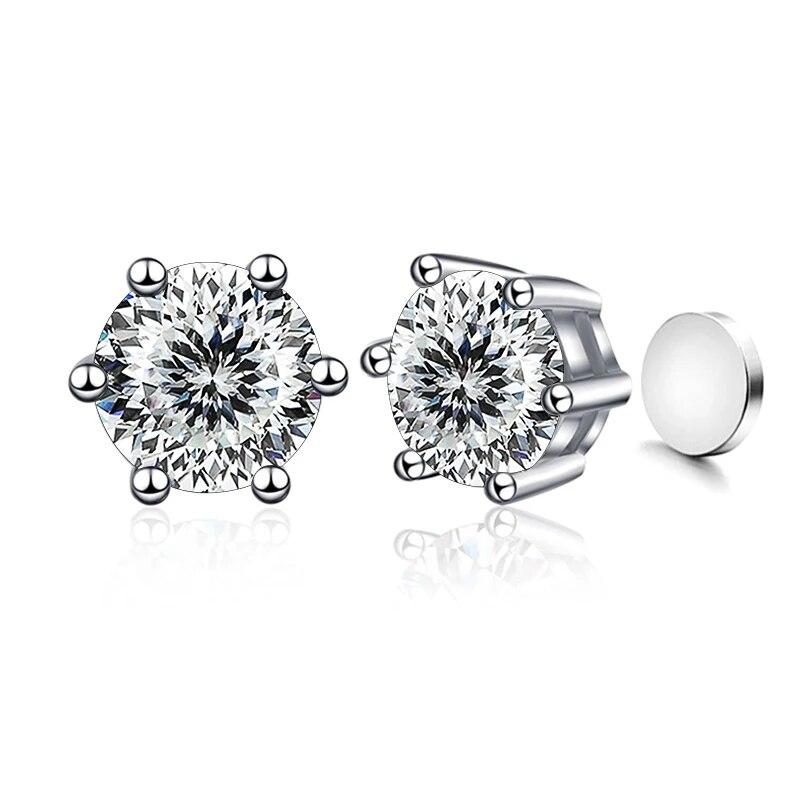 

Сакура любовь 100 черенков сливы муассанит магнитные серьги-гвоздики для женщин стерлингового серебра 925 пробы вечерние серьги 1ctx2