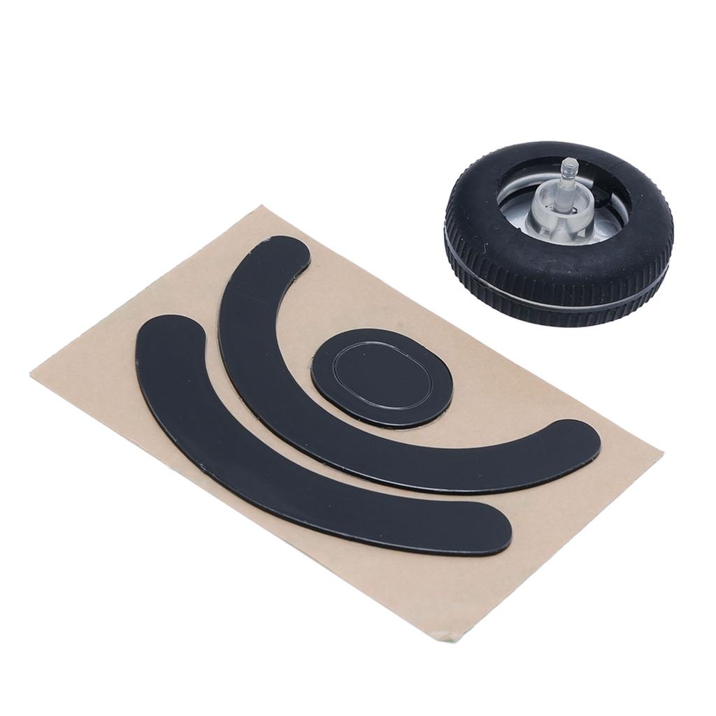 Mausrad Ersatz Schwarz Mausroller Scroll mit Anti-Rutsch-Fußaufkleber für G403 G603 G703