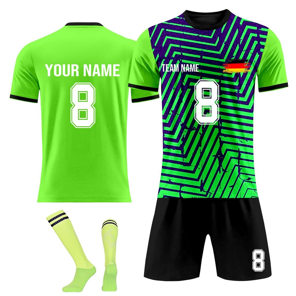 Personalised Shirts Kit Mens Girls With Name Number Custom Football Jerseys For Boys Training Suit