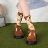 Elastic Calico Cat Socks Breathable Tuxedo Cat Socks Whimsical Pouty Kitty Socks  All Seasons