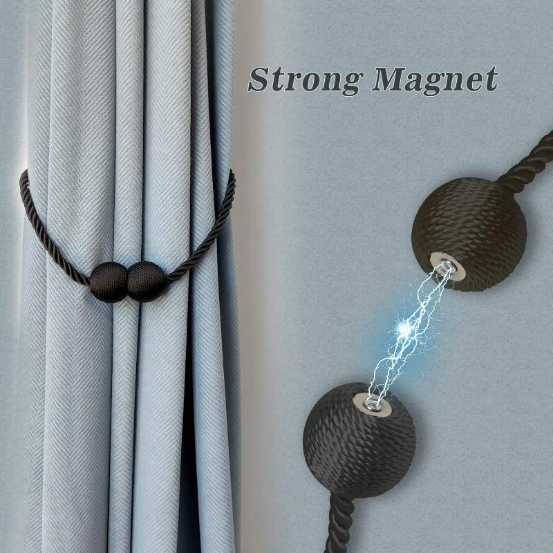 2 STÜCKE Magnetische Perle Ball Vorhang Schnallen Raffhalter Rücken Vorhang Holdbacks Schnalle Clips Stangen Haken Hause Dekorative Zubehör Neue