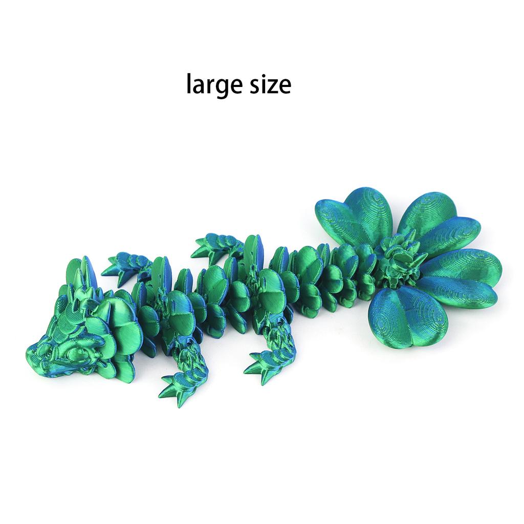3D Printing Four Leaf Clover Dragon Joint Mobile Set Ornament Handheld Gift Creative Trendy Play Gift Relief Toy