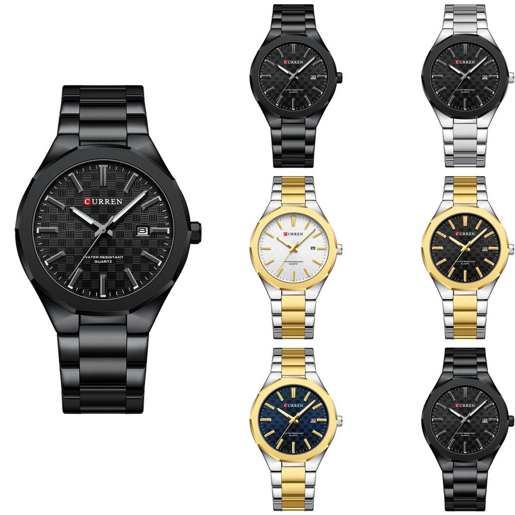 Vanntett lysende løpevekkerklokke for menn