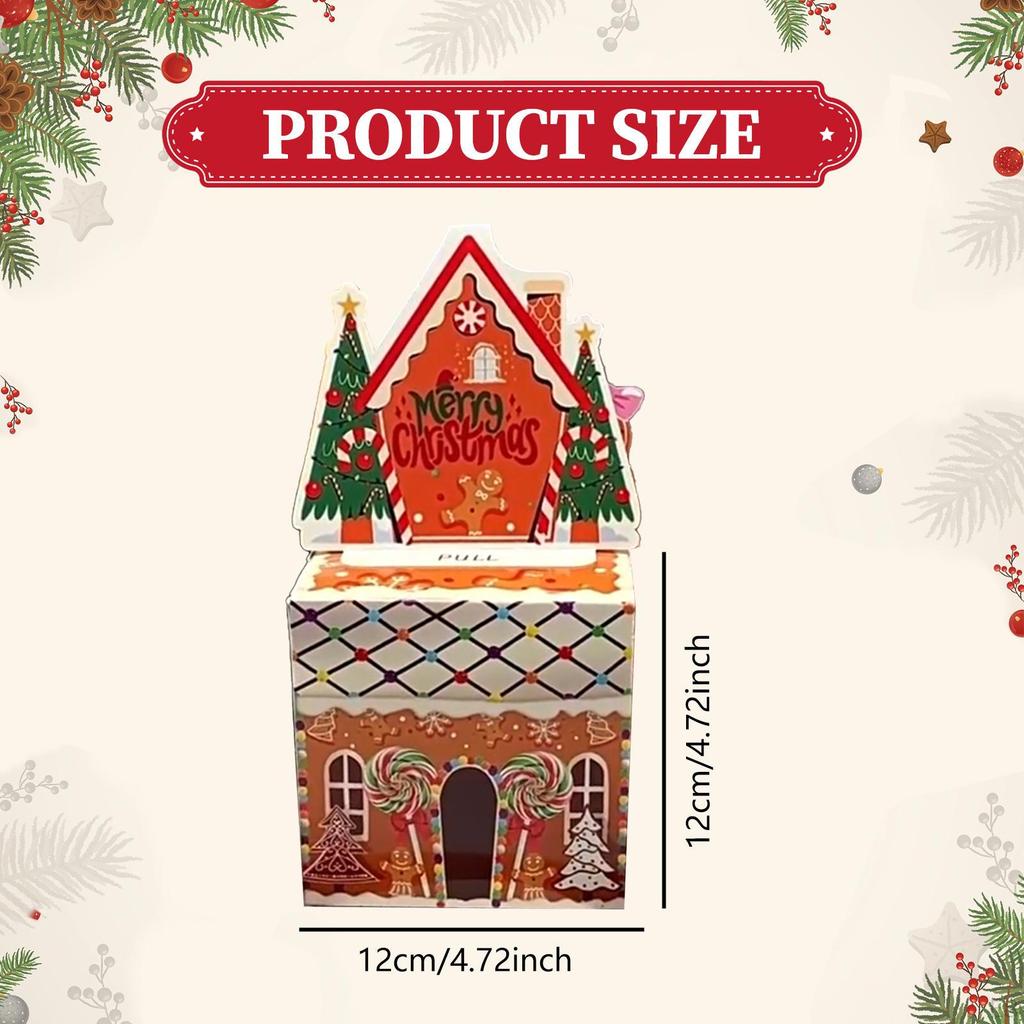 Christmas Money Box Gift Pull Out Case Cards for Women Kids Mom Colleagues Men