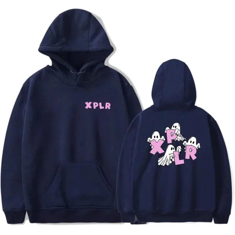 

2025 Xplr - Men s and women s long sleeved hooded sweat unisex streetwear hip-hop style ghost print Sam s and Colby Merch 3XL