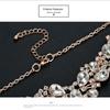 Elegant Rhinestone Jewelry Set Crystal Necklace Earrings Set Bridal Necklaces Earrings  Wedding