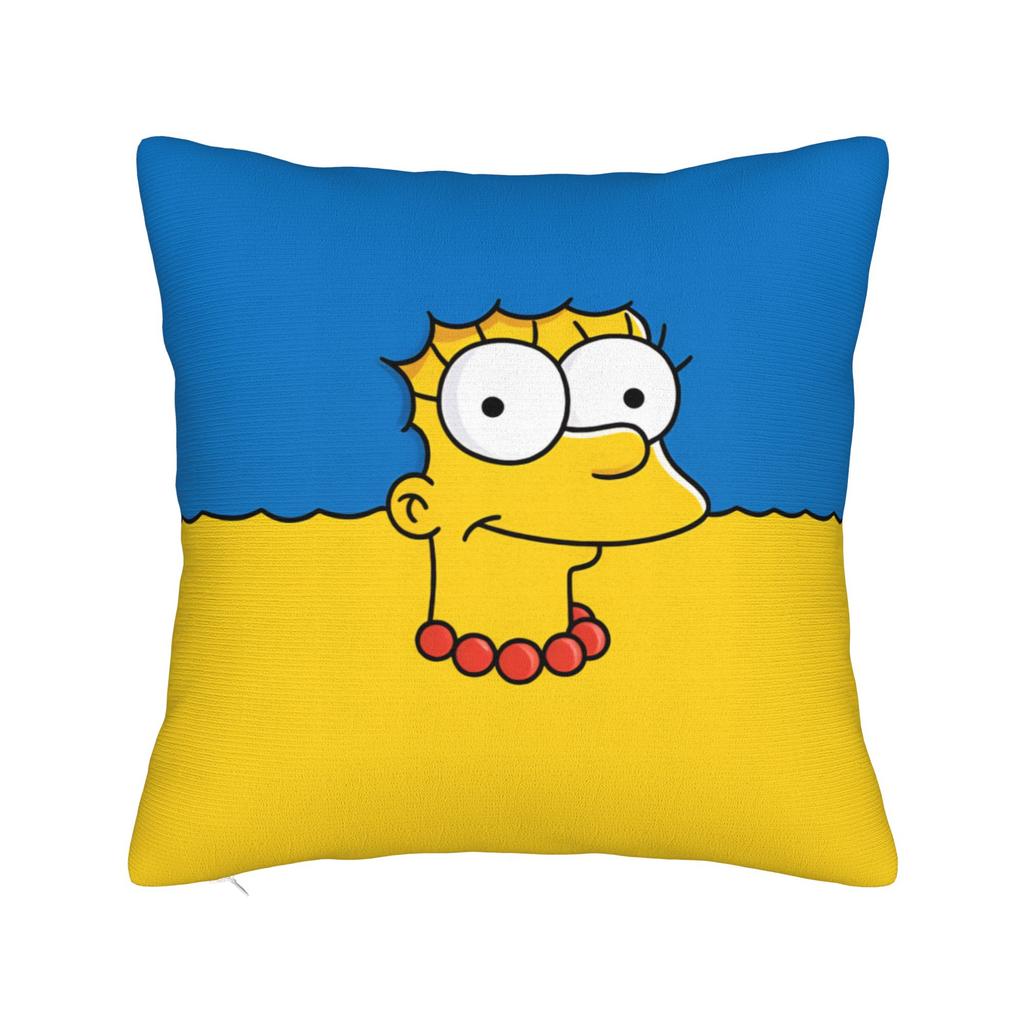 Marge SSimpsons Head Repeat Pattern Pillow Cover Funny Pillow Case For Sofa Home Decor Soft Pillowcases Gift Idea