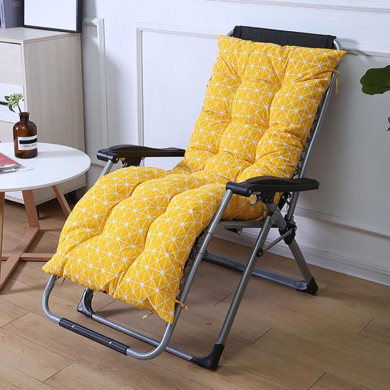 Recliner Cushion Cotton Linen Chair Pad with Straps Soft Padded Chair Cushion for Folding Recliners Rocking Chairs Home Office Use