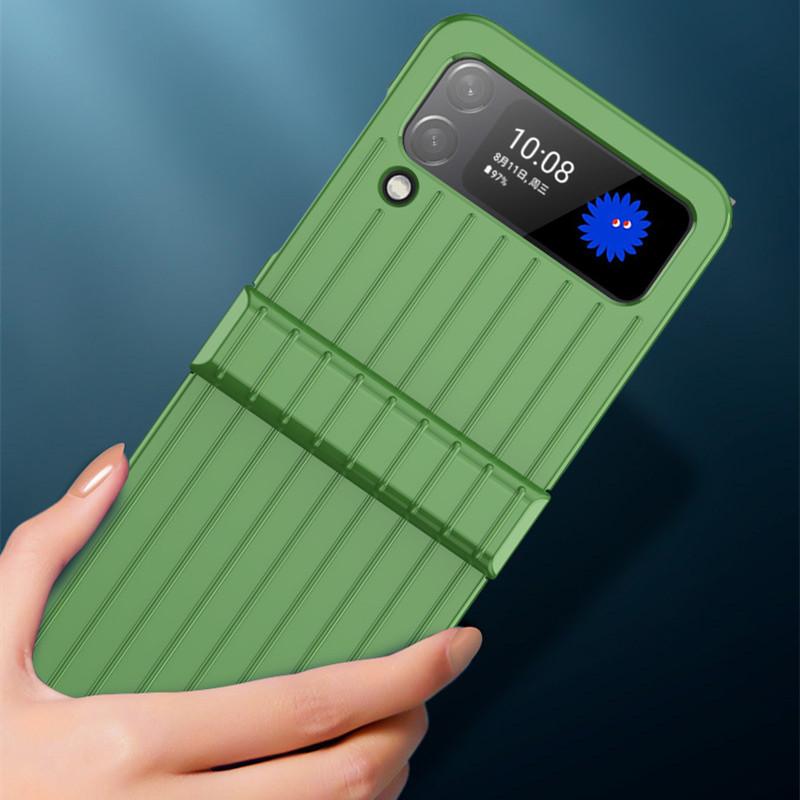Mode Plain Stoßfest Klapp Fall Für Samsung Galaxy Z Flip3 Flip 3 5g Anti-Scratch Funda Für Samsung Z Flip 3 5g Capa