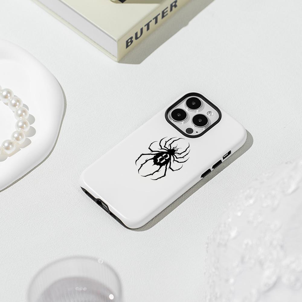 Spider Gothic Style Art Painting Design Phone Case Film Shell For iPhone 17 16e 16 15 14 13 12 11 Pro Max Plus XS