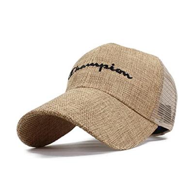 Champion Work Cap for Men and Large Seat Mesh Popular and Trendy Day Women, Size, Cap, Brand, Father's Gift, Men's (M, Beige)