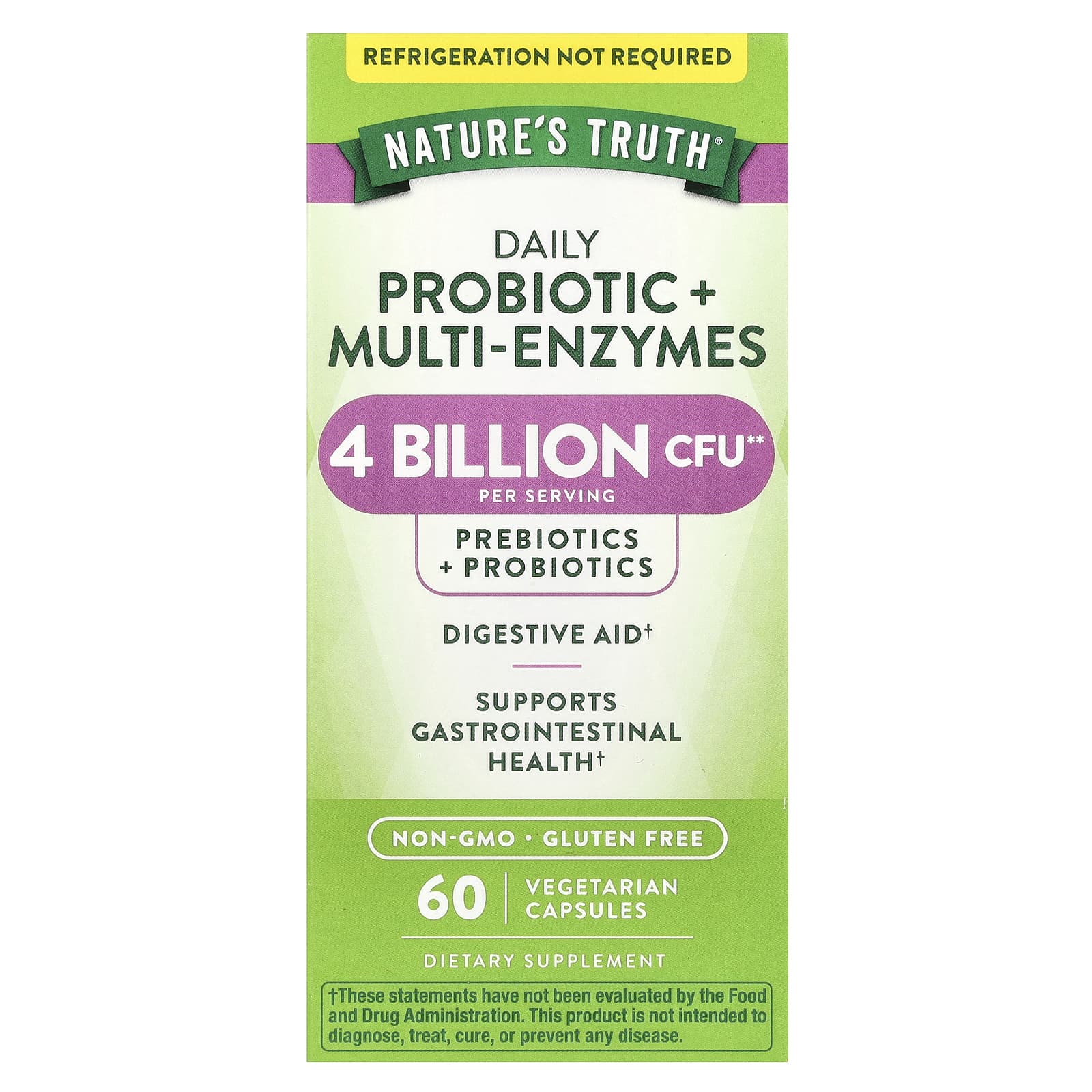 

Nature s Truth, Daily Probiotic + Multienzyme, 60 Veggie Capsules
