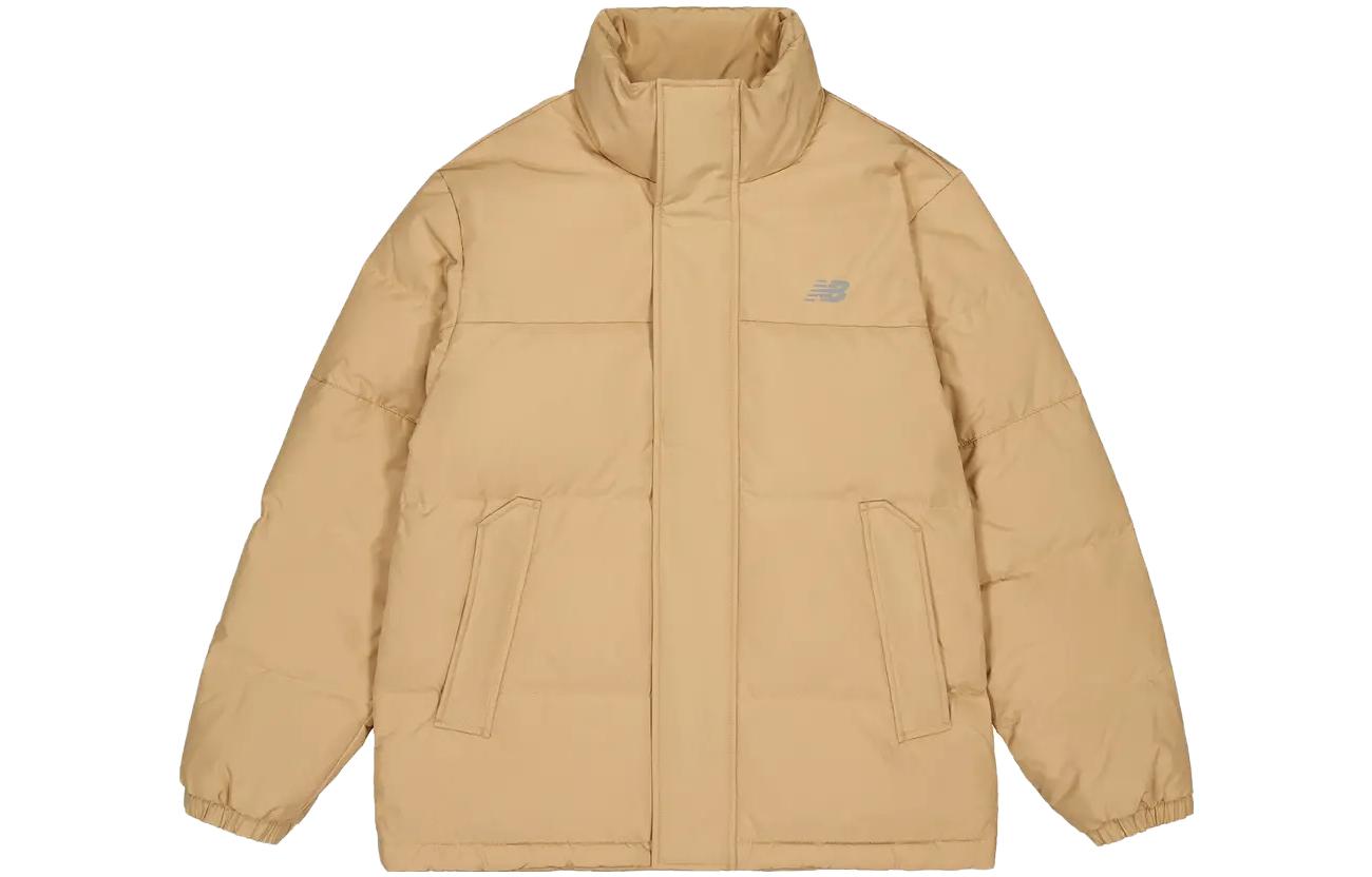 New Balance Down Jackets Unisex Yellow Stand Collar Moderate AMJ33340-DLC XL