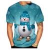T-shirt da uomo di Natale con simpatico Babbo Natale a maniche corte
