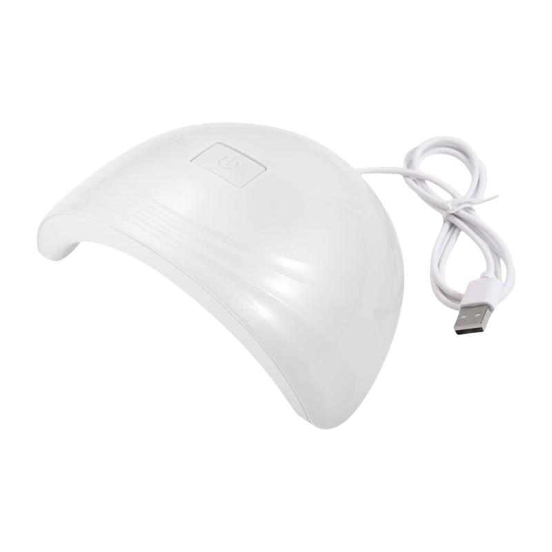 

88 Вт Светодиодная лампа для ногтей с питанием от USB, портативная сушилка для гель-лака, настройка времени 60 с 120 с, перезаряжаемая через USB для домашнего салонного использования белый