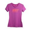 Nike Dri Fit Quick Dry Breathable Casual Slim Fit Short Sleeve T-Shirt Women T-Shirts Purple 725748-556