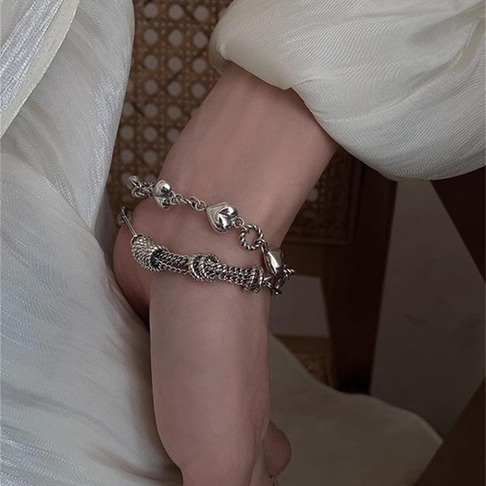 South Korea Dongdaemun chain love bracelet cold wind temperament jewelry