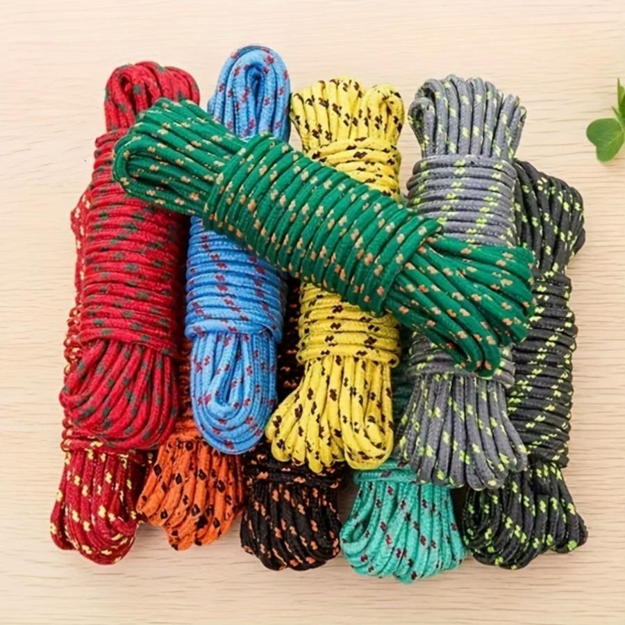 10M Laundry Hanging Rope Nylon Slip Windproof Clothesline Outdoor Drying Clothes Line Clotheslines Fixed Rope