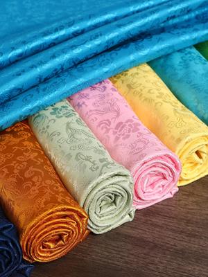 Antiker Seidenjacquardstoff mit Drachenmuster für chinesische Hanfu- und Tang-Anzug-Kostüme