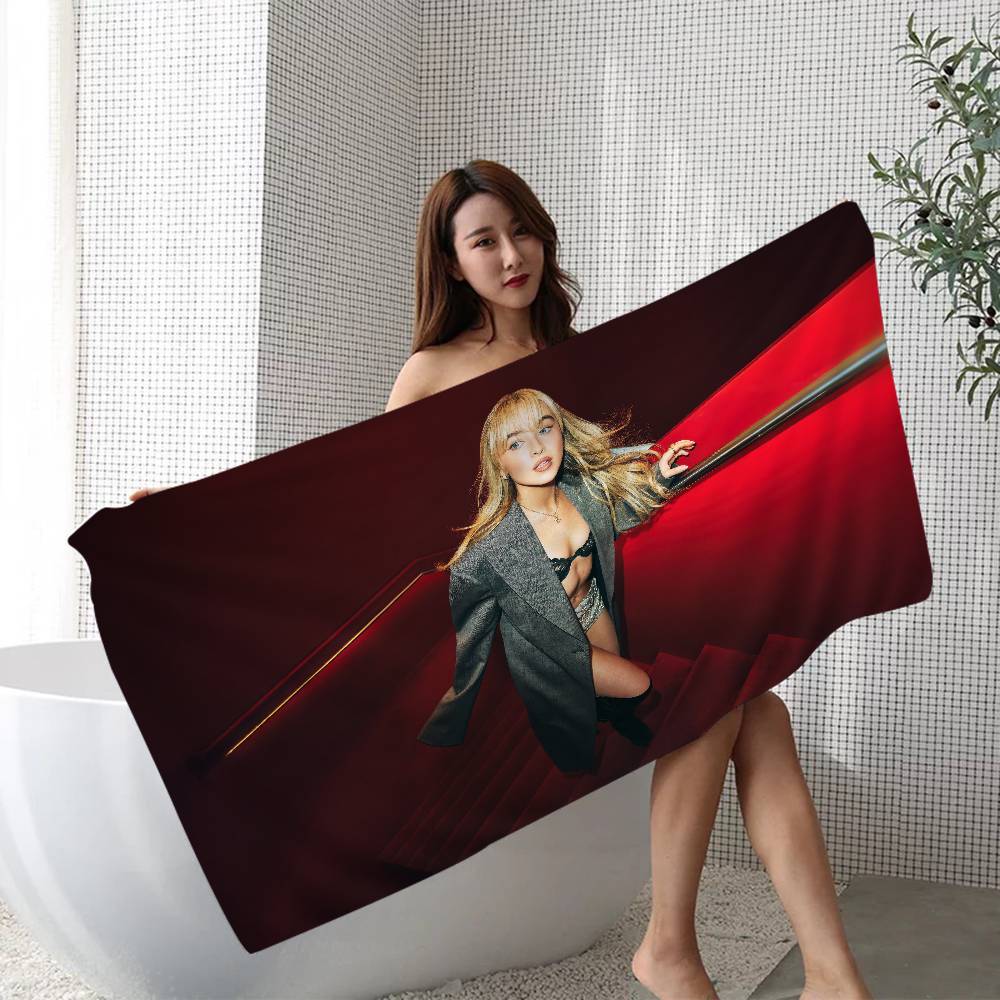 

S-Sabrina C-Carpenter Beach Towel Colorful Bath Towels For Girl Microfiber Quick Dry Sand Free Beach Yoga Spa Gym Pool W40*H60(CM)
