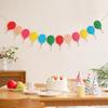Colorful Party Decoration Kit with Bunting Banners for Birthday Wedding and Baby Shower Scene Setup